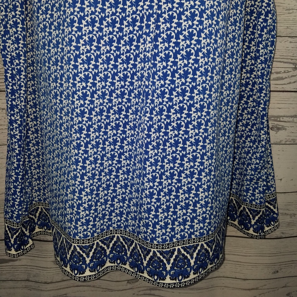 Dalia Blue Sleeveless Blouse Top Womens Size 1X - Picture 4 of 7